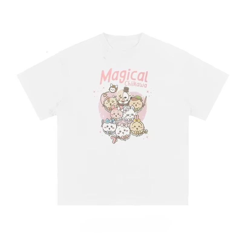 2026 Chiikawa Summer Parent Child Pure Cotton T-shirt Comfortable, Breathable, High Quality Ins Y2k