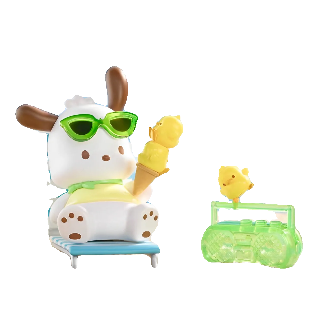 Sanrio Holiday Beach Series caja ciega juego de moda mano Oficina niño regalo adorno de escritorio pochacco