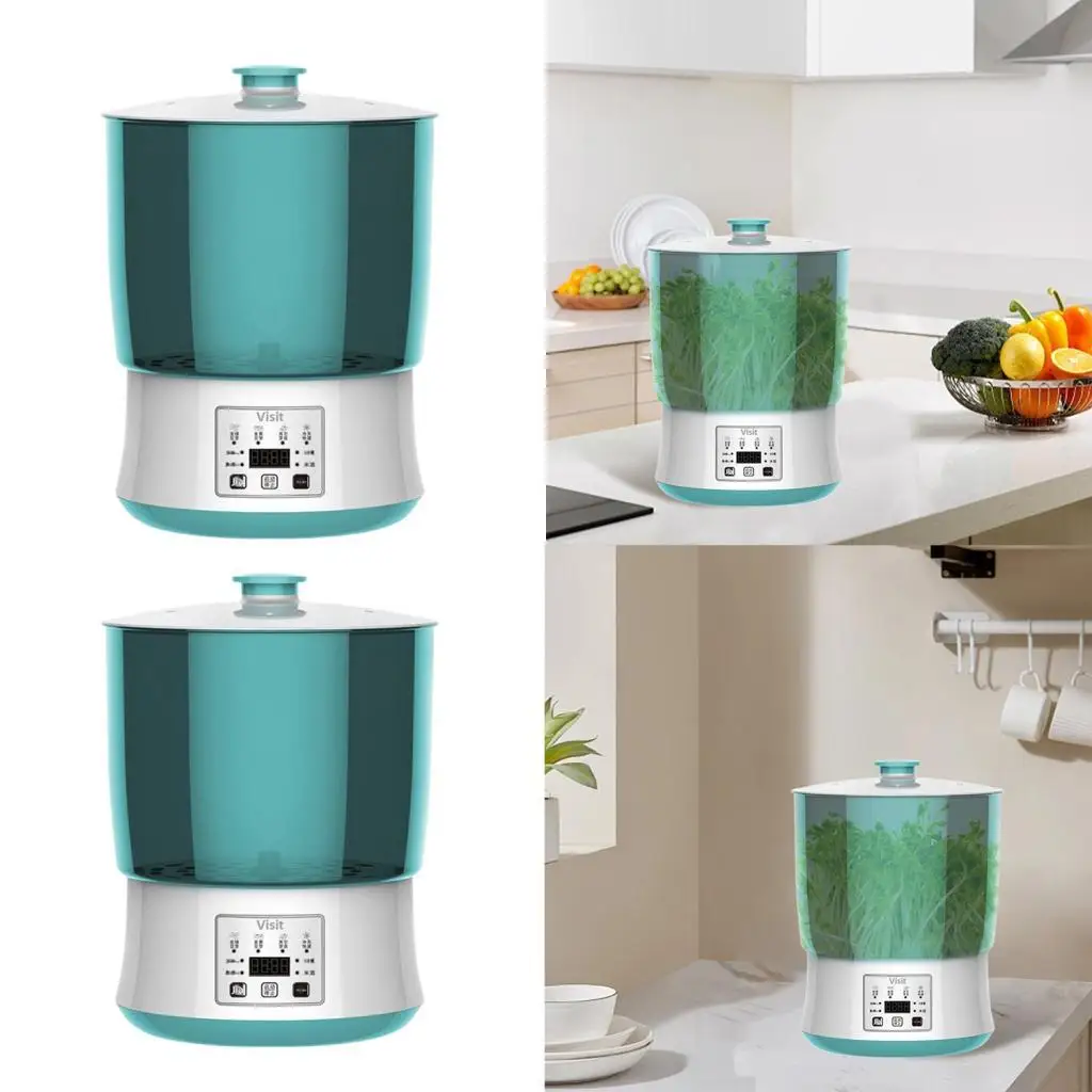 

Машина для выращивания ростков фасоли, интеллектуальная многофункциональная машина для выращивания ростков фасоли, набор для изготовления ростков семян, йогуртница для красной фасоли