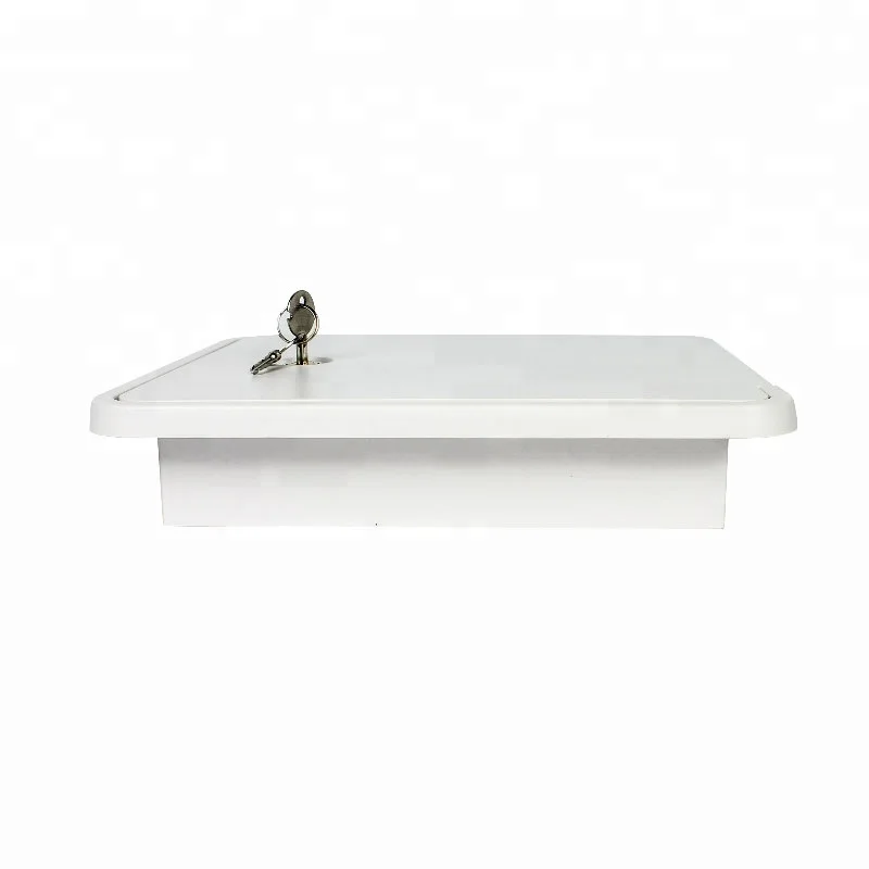Caravan Camper Trailer White or Black Anti-Yellowing Lock and Keys Exterior RV caravan Camper Part Hatch,Custom Sizes