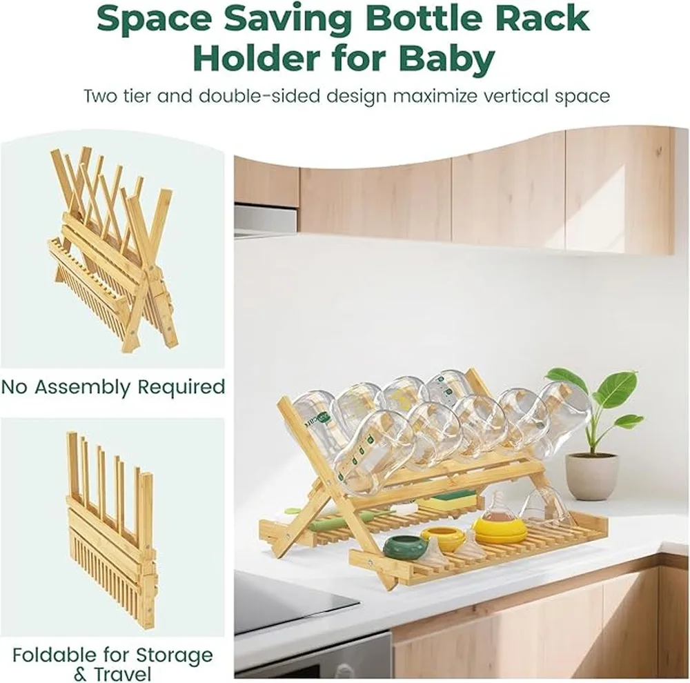 Baby Bottle Drying Rack Made For New Parents Instantly Assemble Ready Open Box And Start Organizing