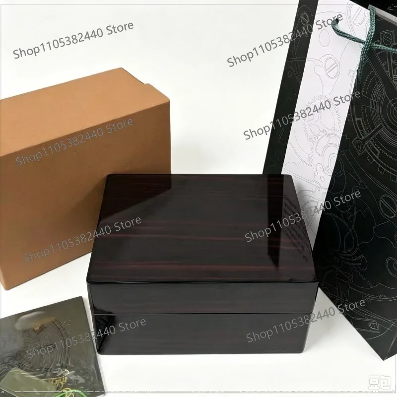 Luxury High Gloss Wooden Watch Display Box, Premium Single Watch Storage Case for Men