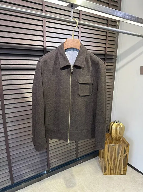 

Italian old money style BC 25 autumn and winter wool blend lapel collar casual jacket