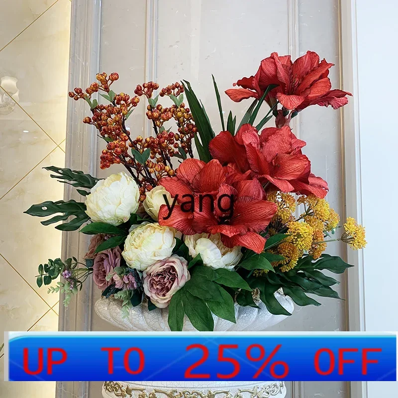 

LMM цветочный горшок имитация цветочного искусства, искусственный цветочный орнамент, обеденный стол для входа в гостиную