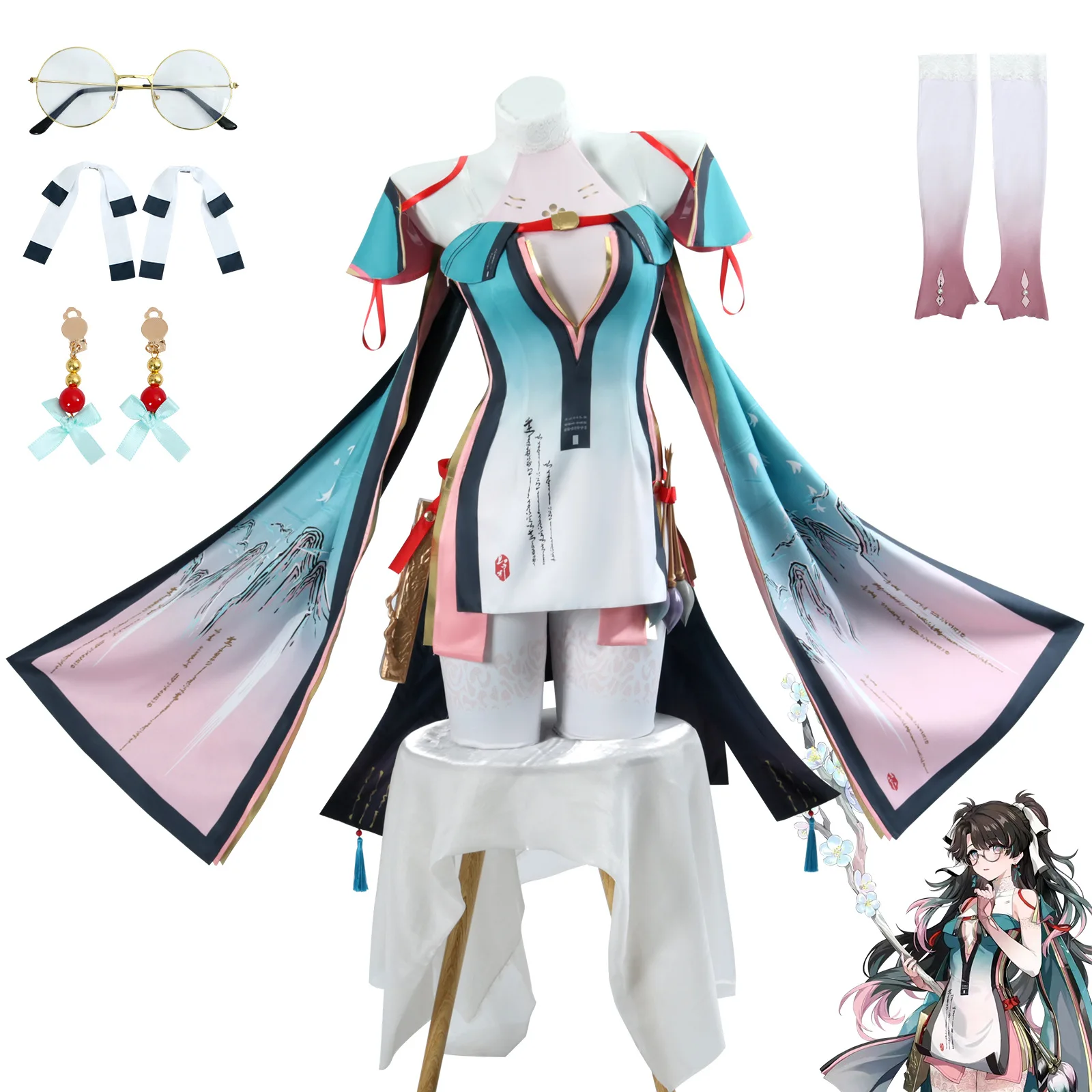 

Mingchao Cosplay Costume, Zhezhi Cosplay, Anime Character Costume