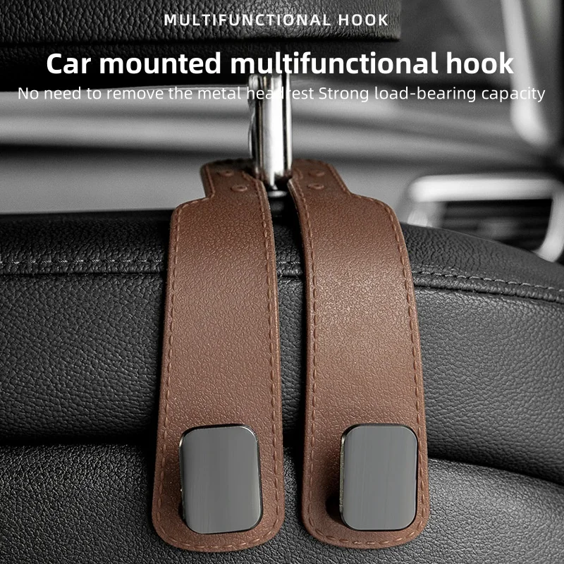 

Car Hooks Car Seat Back Double Hooks Car Hidden Metal Plastic Hooks Car Storage HooksInterior Decoration