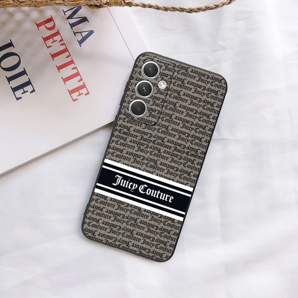 Fashion Juicy Cute Mobile Cell Phone Case for Samsung Galaxy S24 S23 S22 S21 S20 S10 S9 Plus FE Ultra Lite Black Cover Shell