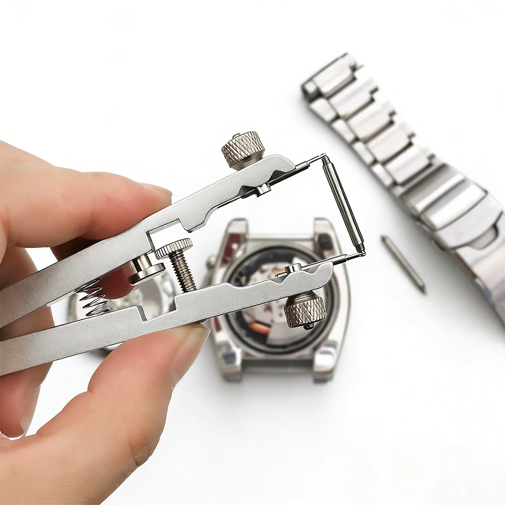 Watchband Opener Spring Bar Tool Kit 6825 Watch Strap Adjuster Repair Set with Connecting Pin Remover Disassembly Assembly Plier