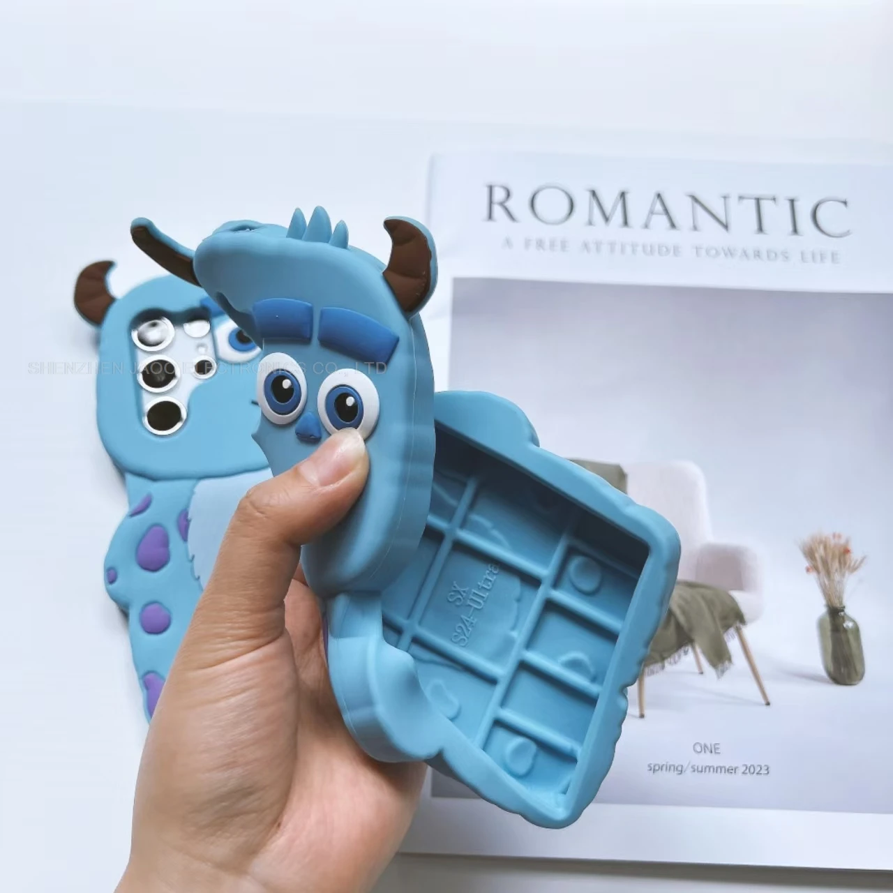 لطيف ثلاثية الأبعاد لعبة من الكارتون قصة سولي الحالات الهاتف لسامسونج غالاكسي S21 FE S23 الترا S24 الترا مكافحة الإفلات لينة غطاء سيليكون #6