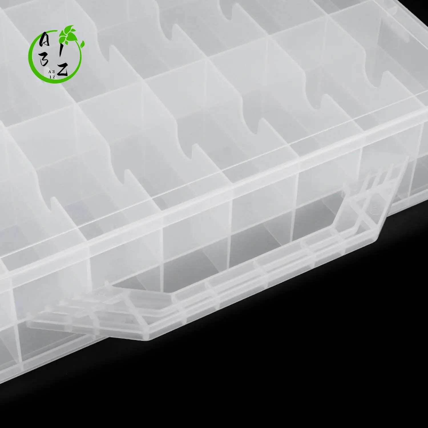 

A31Z-48 Cells 2 Layer Nail Polish Organizer Portable Clear Nail Supplies Needlework Storage Box Adjustable Storage Case