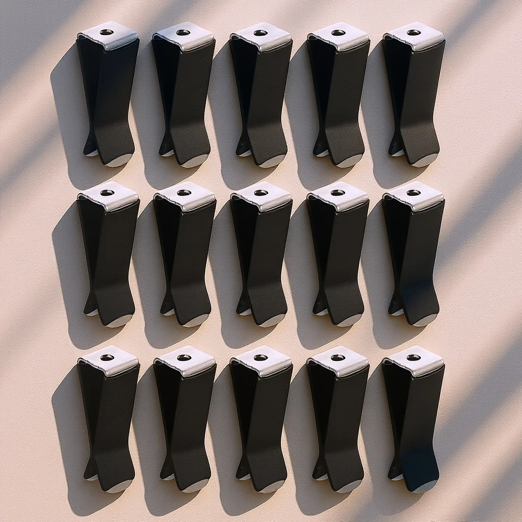 

30 Pieces Car Air Vent Clip Premium Metal Arc Design 22Mm Screw Hole Fragrance Holder Conditioner Outlet Clips Black