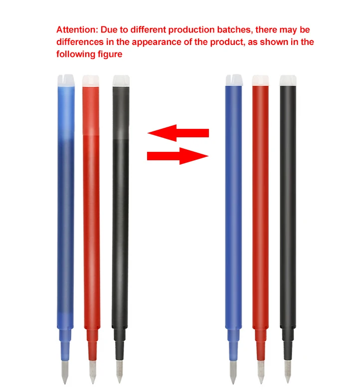 Pilot Frixion löschbares Gelstift-Set, 0,5 mm, blau/schwarz/rot, austauschbare Nachfüllungen, für Studenten, Schreiben, Schulbedarf, Bürozubehör – Detail 8