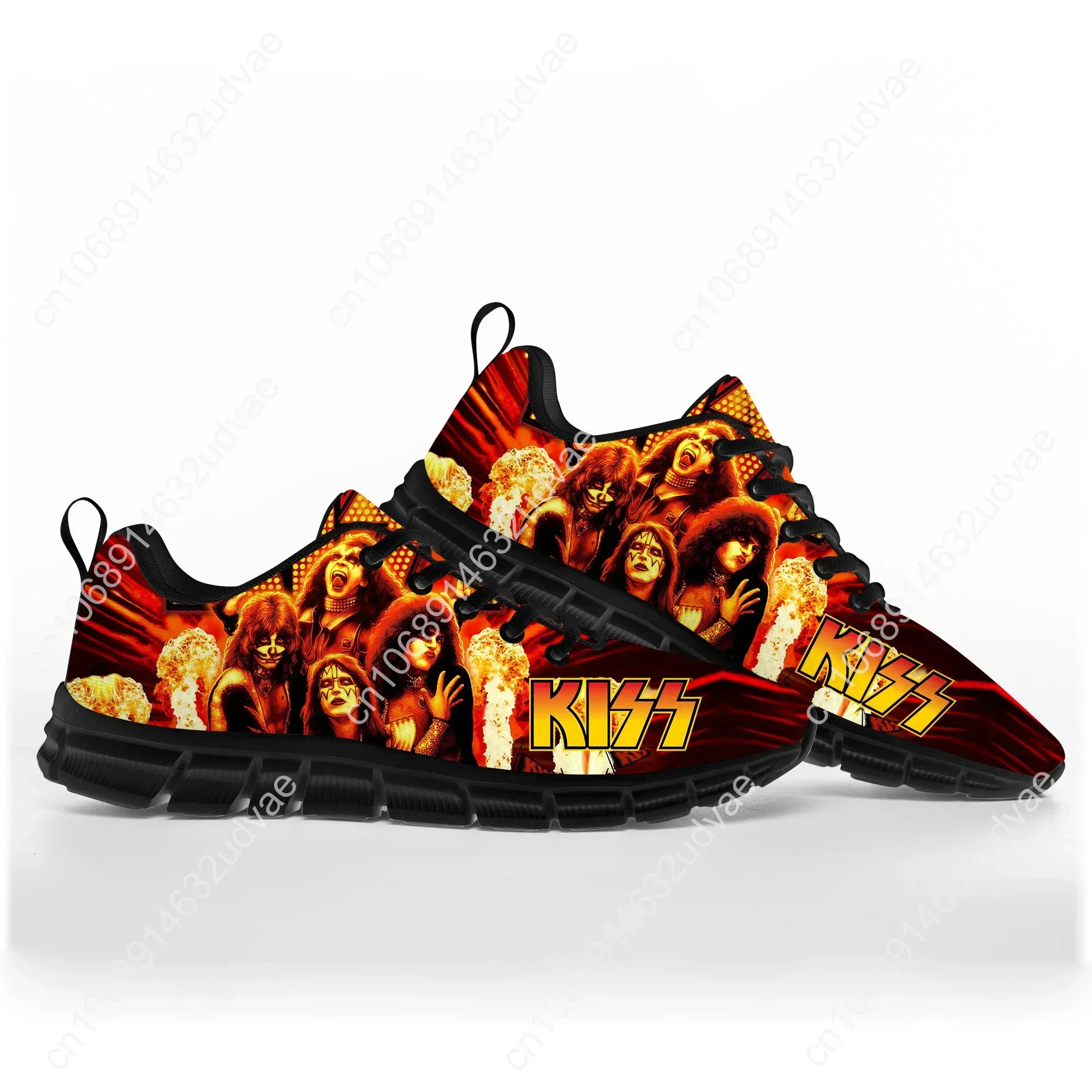 Heavy Metal Kiss Rock Band Music Sports Shoes Mens Women Teenager Casual Breathable Custom High Quality Couple Shoes