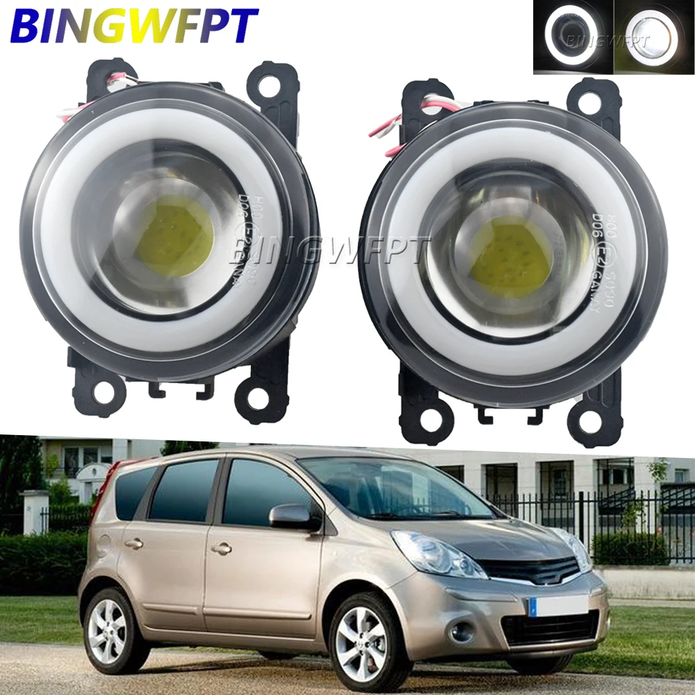 

2Pcs Front Fog Lights For Nissan Note E11 MPV 2006 2007 2008 2009 2010 2011 2012 2013 Car Styling H11 Lamp DRL Daytime Driving