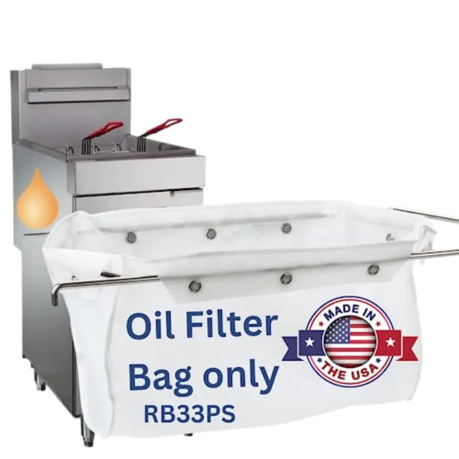 

RB33PS Fryer EZ Flow Oil Polish and Extends Life of Hot and Cold Cooking Oil Maintain Quality and Taste of Fried Foods Reduce C