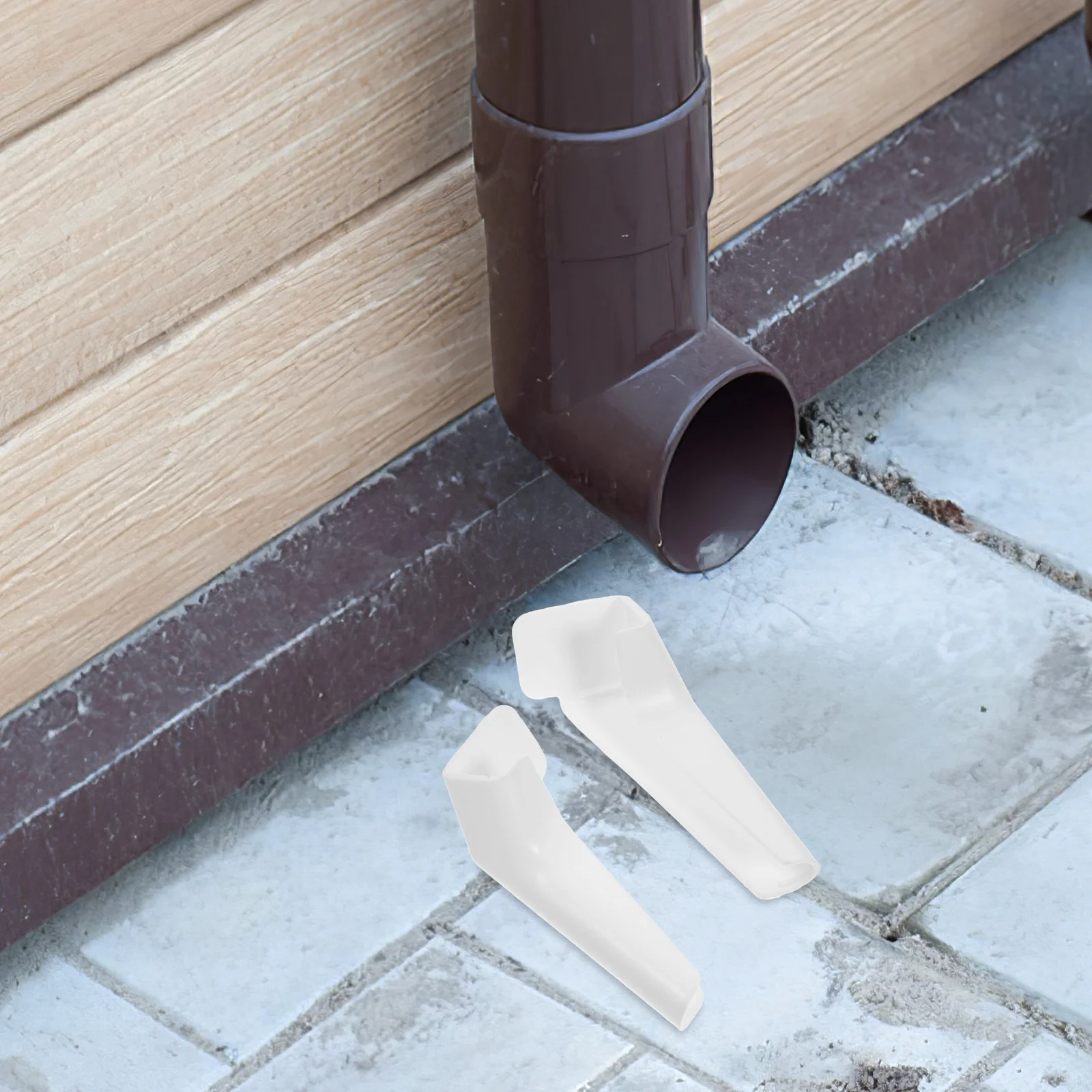 

RV Gutter Extensions 2Pcs Rain Gutter Spout for Camper Roof Nozzles Drip Edge Windshield Gutter Accessories