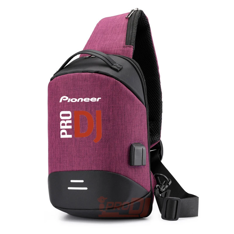 Pioneer Pro Dj-Bolso de hombro multifuncional para hombre, bandolera de viaje a la moda para pareja, bolso de pecho deportivo informal para