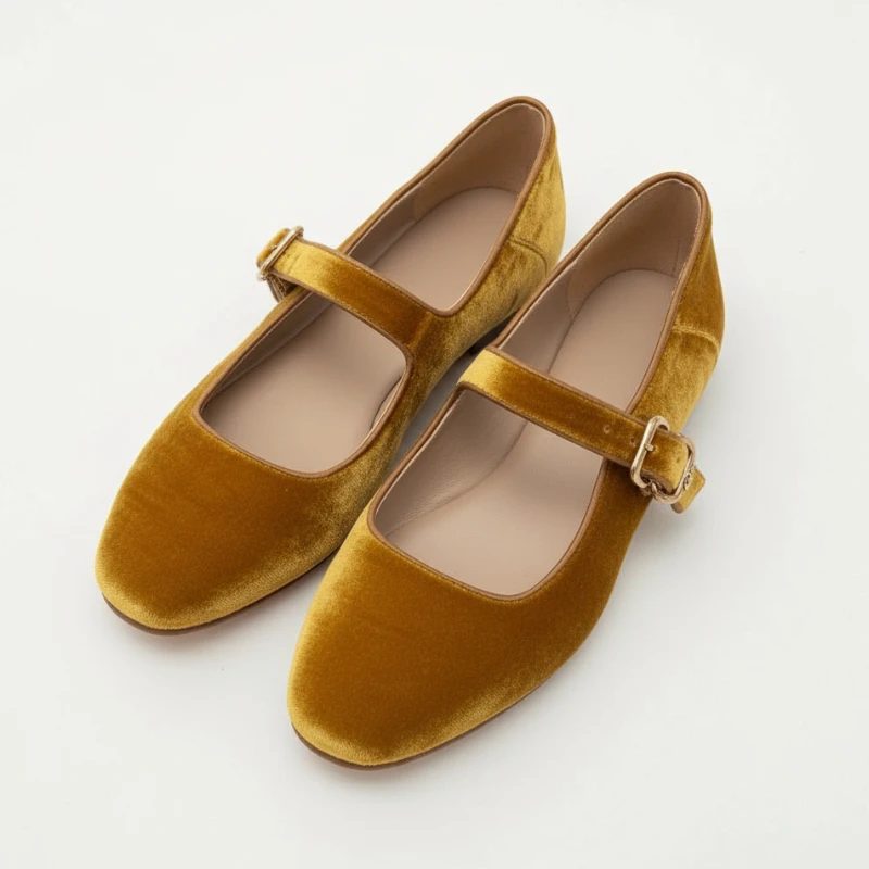 

Женские винтажные повседневные модельные туфли Мэри Джейн на плоской подошве с круглым носком и пряжкой на ремешке, осень 202, удобные женские балетки