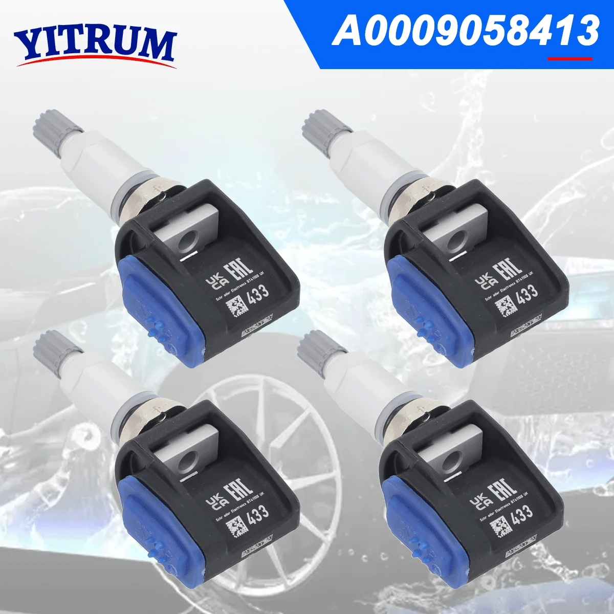 

TPMS Tire Sensor For Maybach S Series 2021 Mercedes AMG GT 2023 C/CLE/E Class 2023 EQE EQS 2022 A0009058413 433MHz