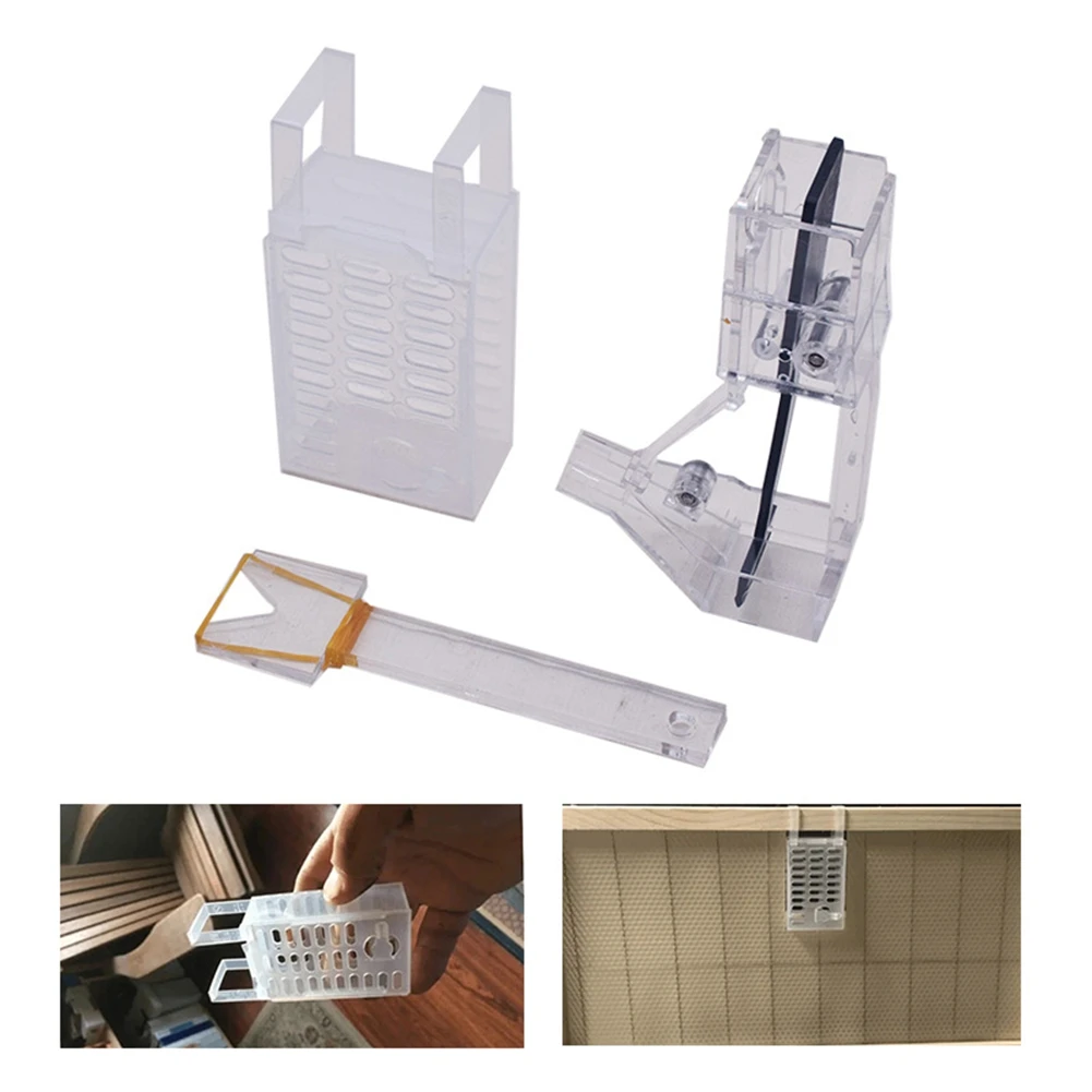 PZHI-Beekeeping Varroa Control Tools Bee Queen Cage For Against-Varoa Brood Breaks Control Varroa Beehive Supplies