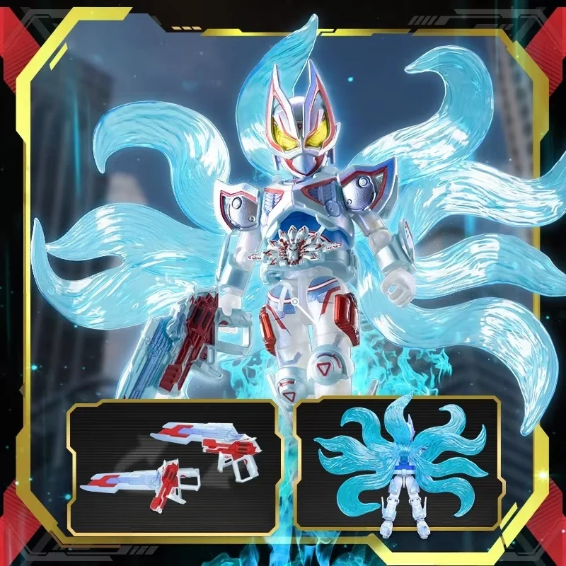 In Stock Blokees Kamen Rider Building Blocks Figure Star Edition Vol 6 Galaxy Geats Nine Tailed Fox Anime Toy Blind Box Gift - view 4