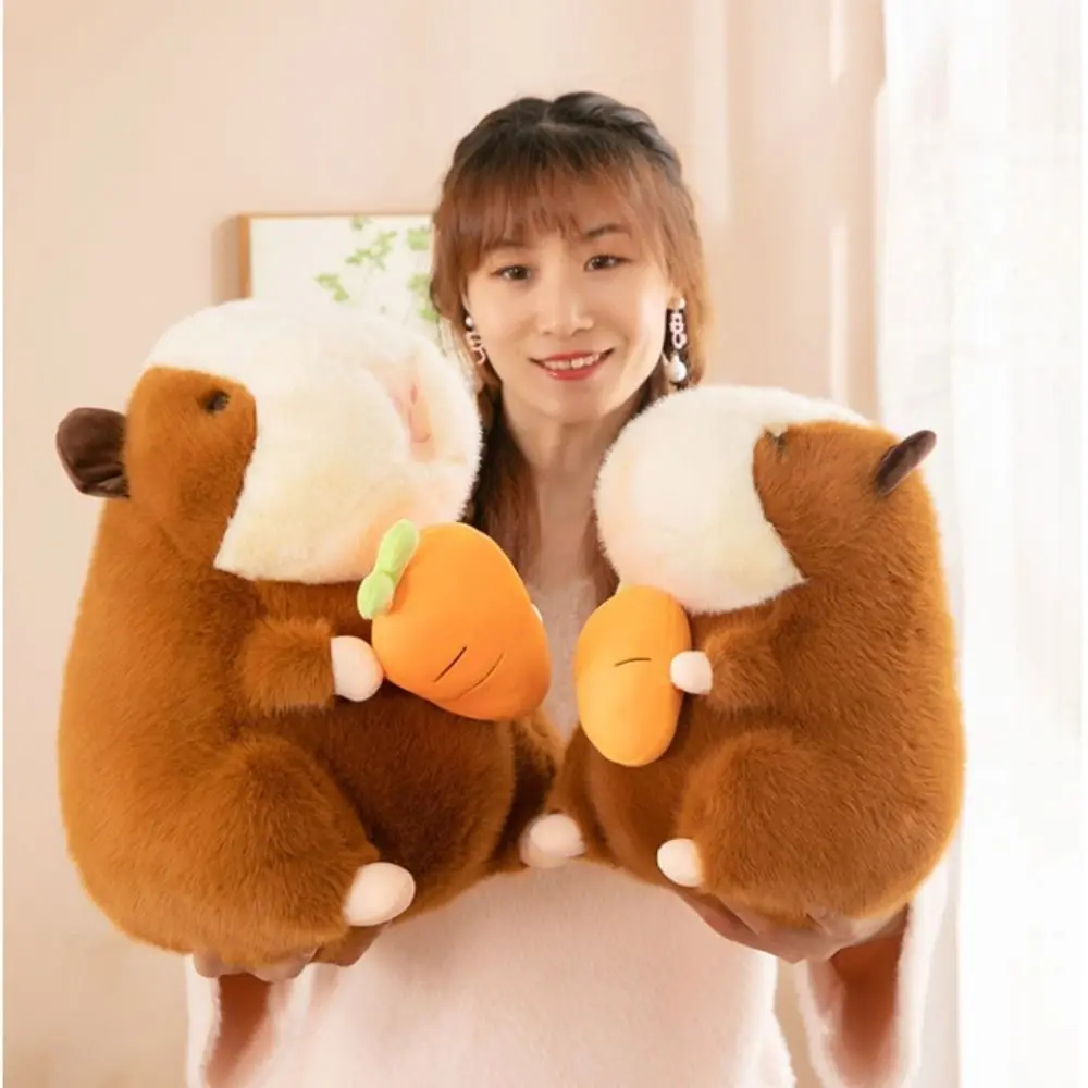 Cute Cartoon Dutch Pig Capybara Plush Doll Simulation Soft Capybara Plush Toy Fluffy 25cm Capibara Fluffty Doll Christmas Toy