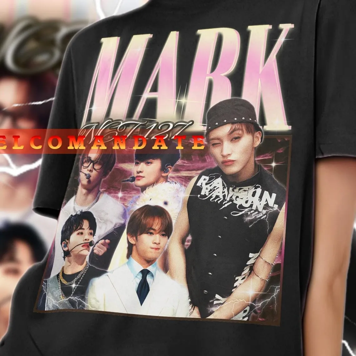 MARK Shirt Mark Tuan Vintage Shirt Mark Retro 90s Tshirt Mark Bootleg Tee Mark  Got7 Tee Bambam Tshirt Jackson Wang