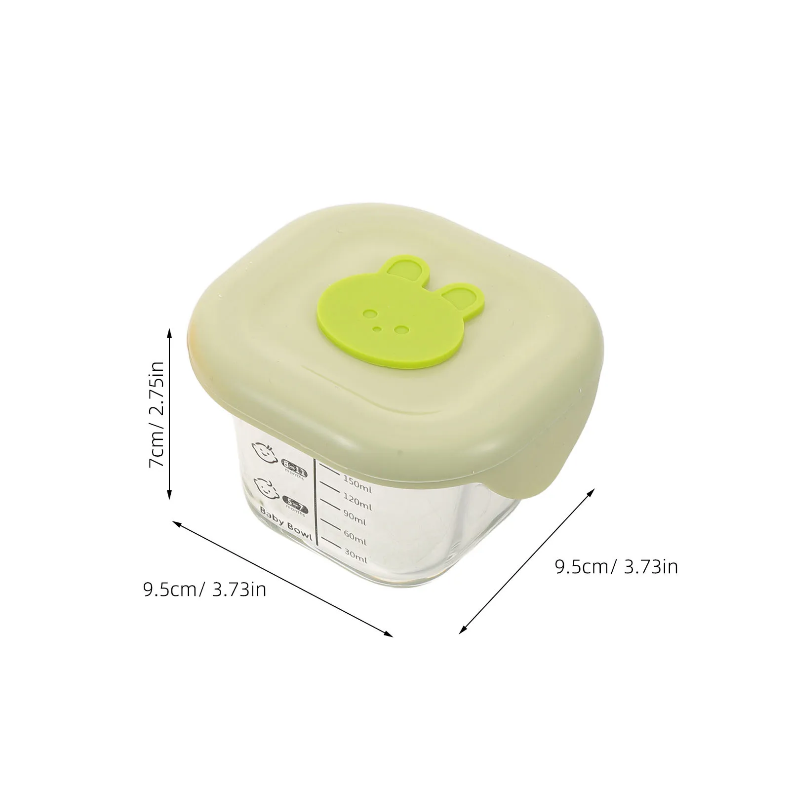 Recipiente de armazenamento de alimentos para bebês, 2 peças, 230ml, à prova de vazamento, reutilizável, pequenos frascos de freezer para purêulas caseiras, recipientes de lanche de leite materno