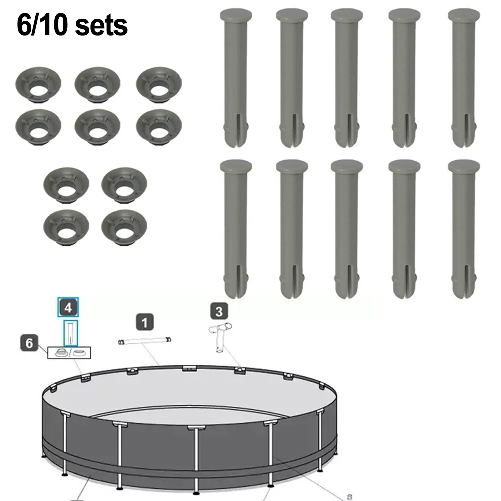 

Replacement Pin & Gasket Set for For Power forFor Steel Pools 6 or 10 Pieces for Effective Maintenance and Repairs