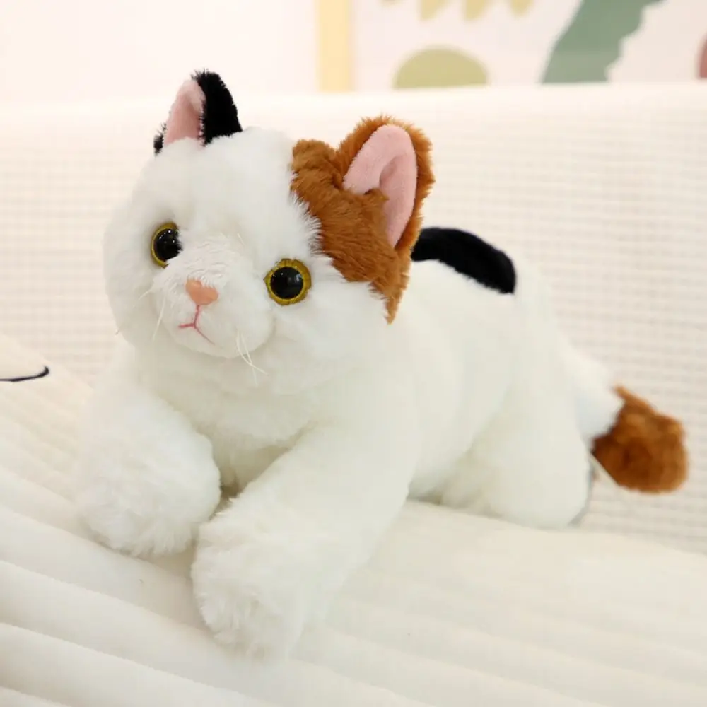 

50cm Size Imitation Lying Cat Hairy Texture Realistic Design Realistic Cat Soft Material Cute Simulation