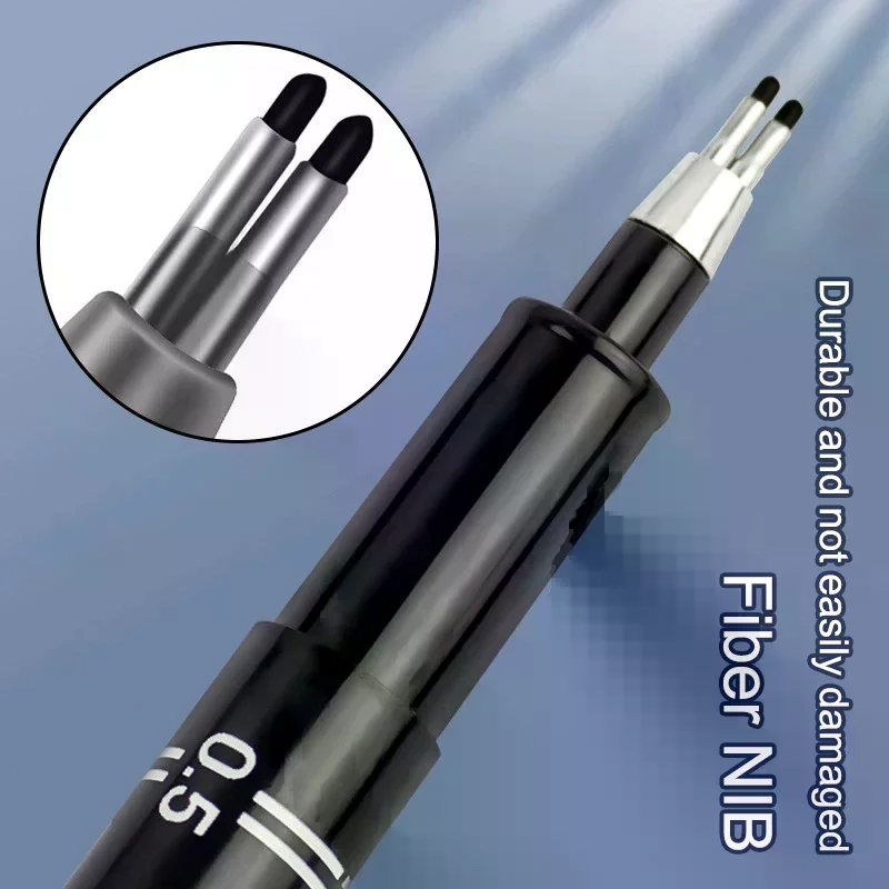 Double-Line Gel Pen 0.1mm/0.3mm/0.5mm, Essential For Architectural Design Exams, Note-Taking, And Painting