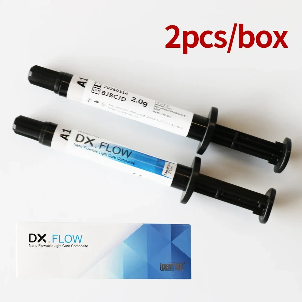 

2pcs DX Flowable Resi（Medium Flow）2g/pcs Orthodontic denta tool