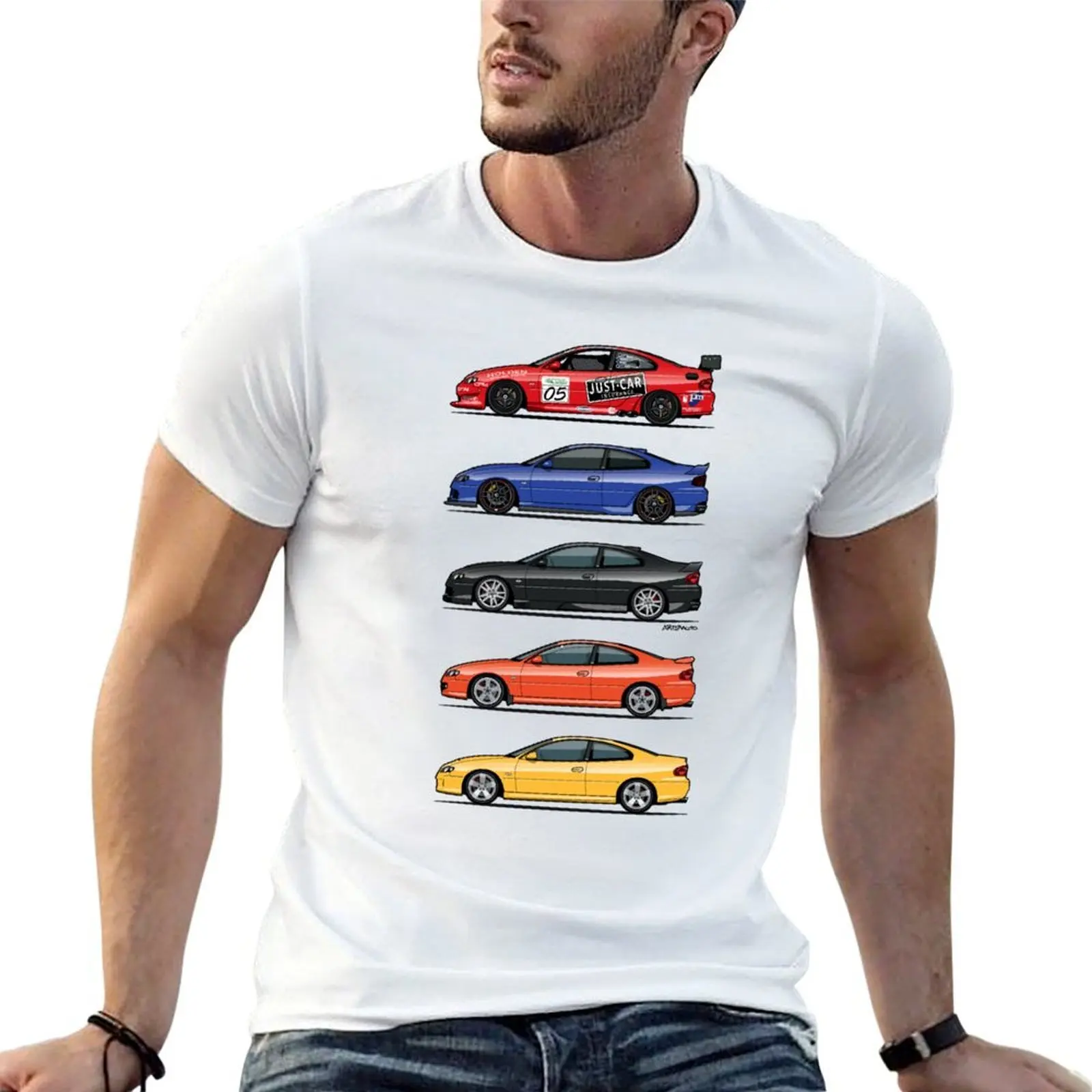 Stack of Holden Monaros T-Shirt cotton t shirts man 100% cotton t shirt man t shirts for man cotton funny T-shirt