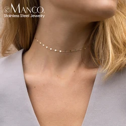 eManco New Lip Chain Necklace Simple Premium Feeling Niche Collar Chain Factory Direct Price Affordable