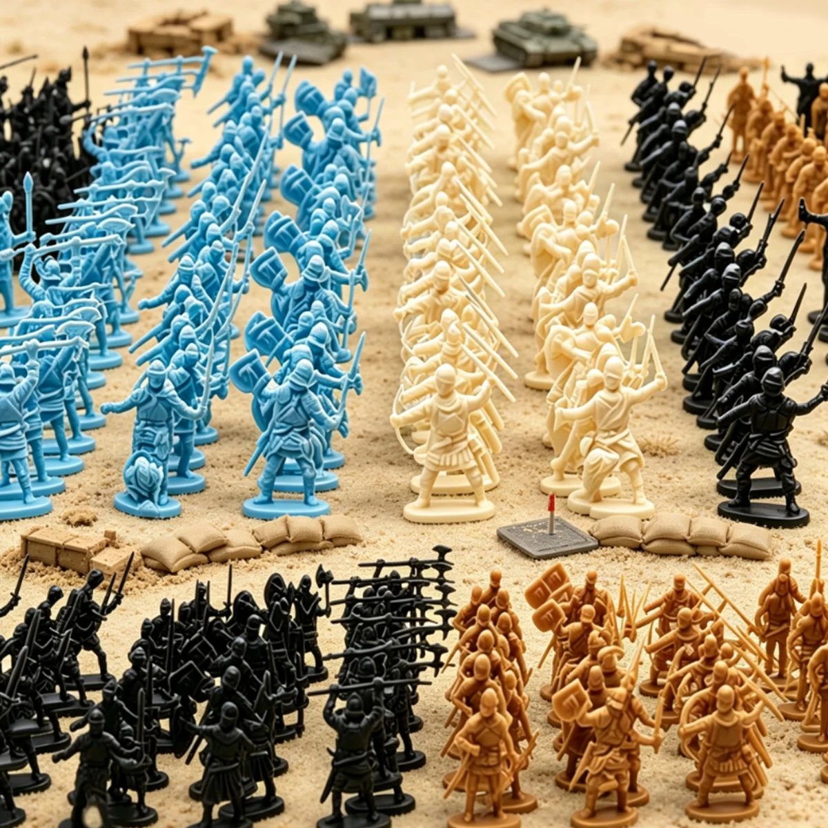 24Pcs Assorted Style Mini Medieval Soldier Figures, Versatile Miniatures for Diorama Crafting, Tabletop RPG Collections ZSY