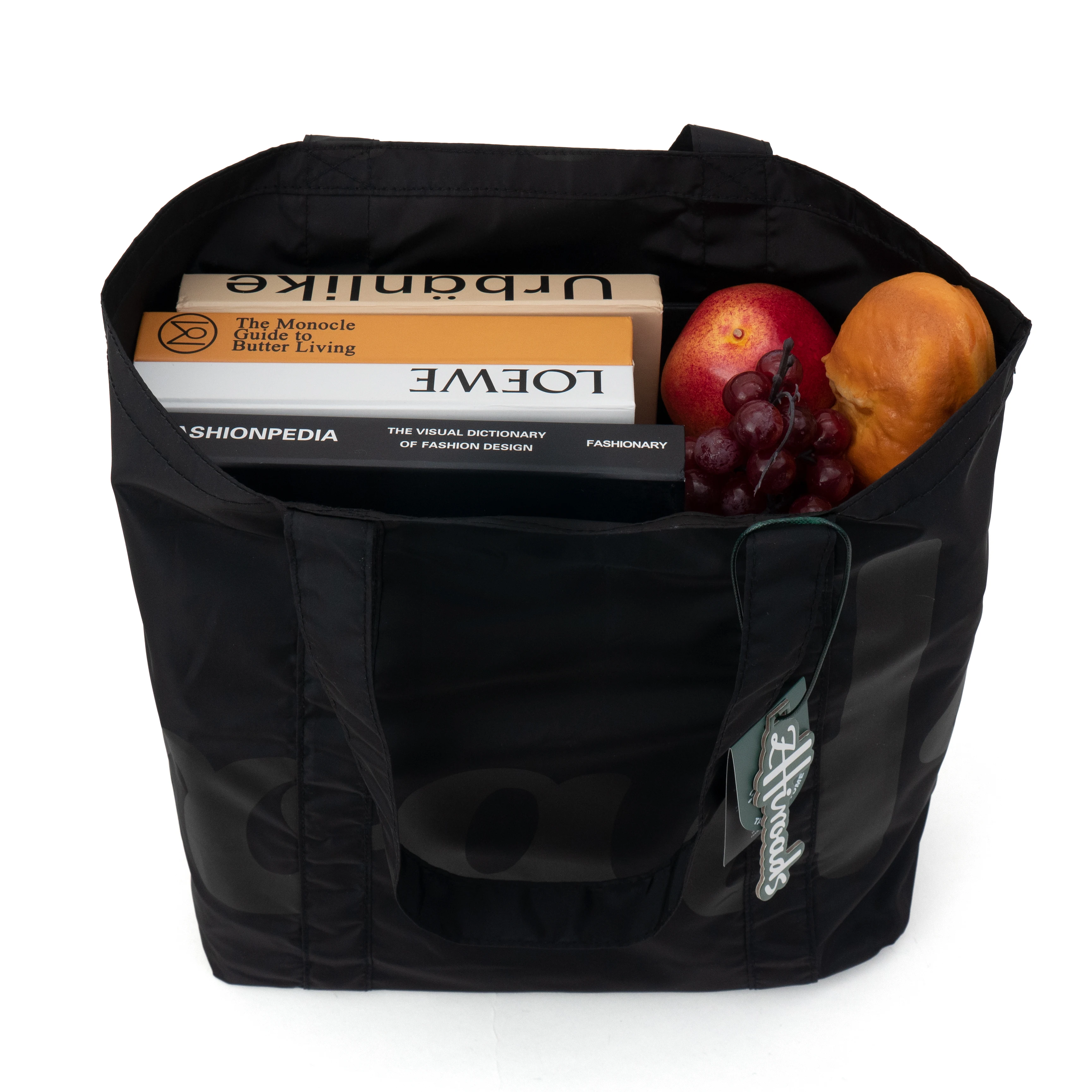 

Черная вместительная сумка для покупок, складная, прочная, экологичная, для продуктов и походов по магазинам