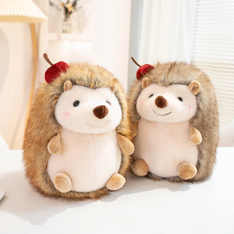 Niedliches Igel-Plüschtier, weich gefüllte, lebensechte Igel-Puppe, schlafende Begleitpuppe für Raumdekoration, Geburtstagsgeschenk