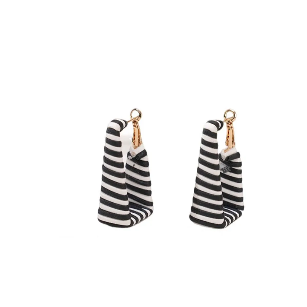 Geometrische quadratische Ohrringe, mit Leder umwickelt, Zebra-Camouflage-Leopardenmuster, Damen-Ohrringe, Schmuck – Detail 7