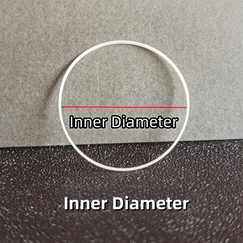 1.2mmx0.55mm White I-Ring Watch Gasket for Front Glass 36mm to 40mm Inner Diameter for Watch Repair YZC654