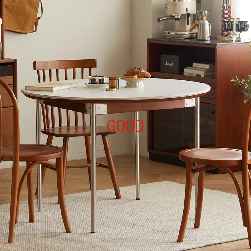 Tavolo Da Pranzo retrò moderno salone rotondo ristorante all'aperto tavolo Da Pranzo Bar minimalista Tavoli Da Pranzo mobili per la casa ZT50DT