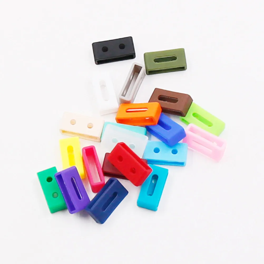 Silicone Watch Band Loops 4 Piece 24mm Strap Retainer Fasteners Flexible Wear Resistant Secure Fit