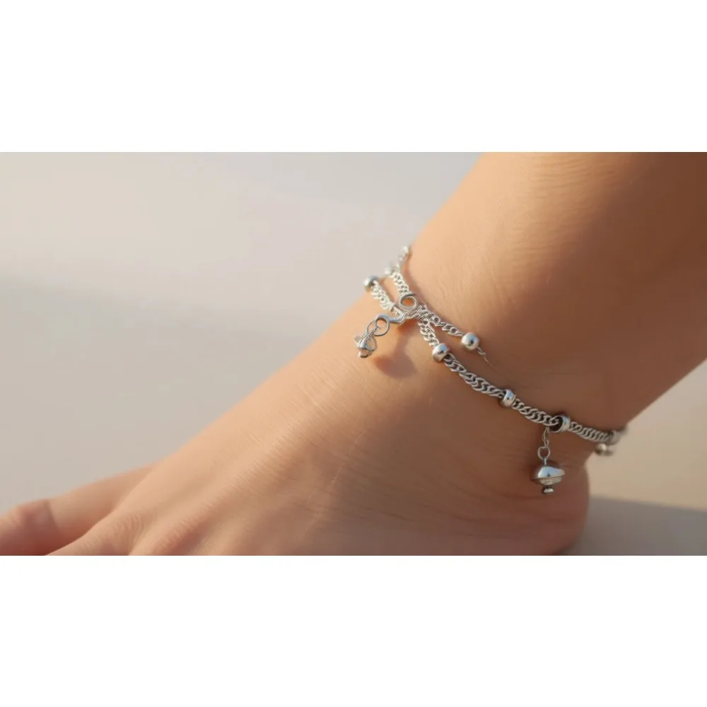 

Итальянский браслет-цепочка из цельного серебра 925 пробы с позолотой 18K, в стиле Singapore Bead, для женщин