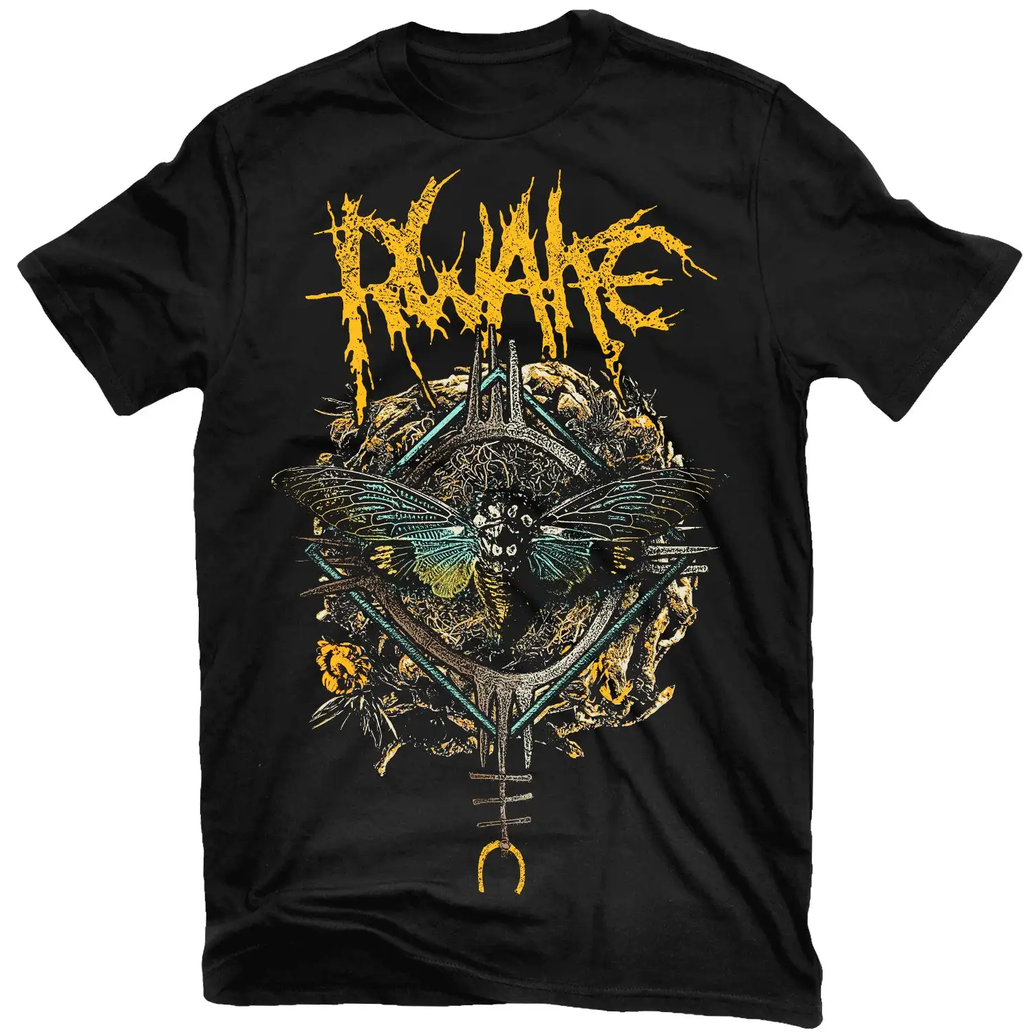 Rwake Rest Rock Band Graphic Tee 100% Cotton Round Neck Casual Unisex T-shirt Summer Top