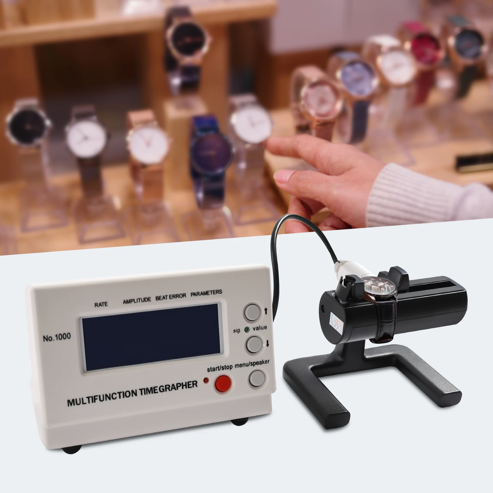 

Timegrapher Multifunctional Watch Tester Watchmaker Watch Timing Tool