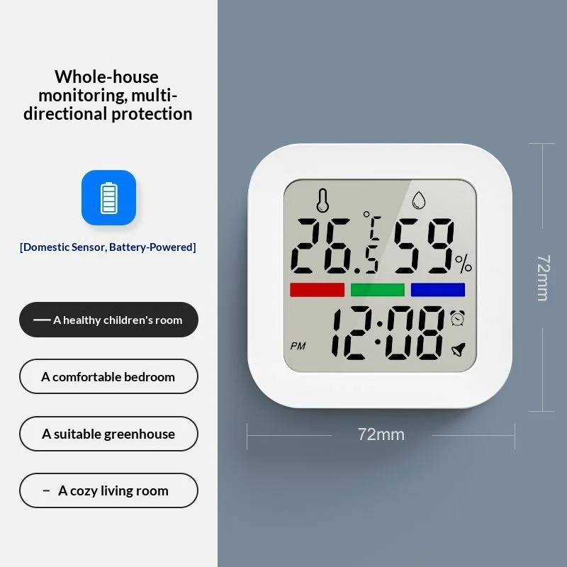

Electronic Hygrometer Thermometer Indoor Home LCD Display Digital Sensor Gauge Weather Station Humidity Gauge Meter Monitor