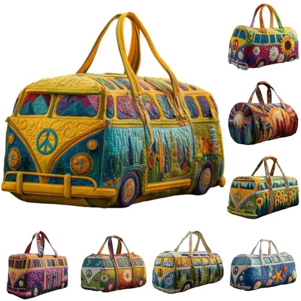 

Сумка-дафл с регулируемым ремнем, стеганая, с 3D-вышивкой, вместительная, для путешествий, спорта, тренажерного зала, активного отдыха и кемпинга