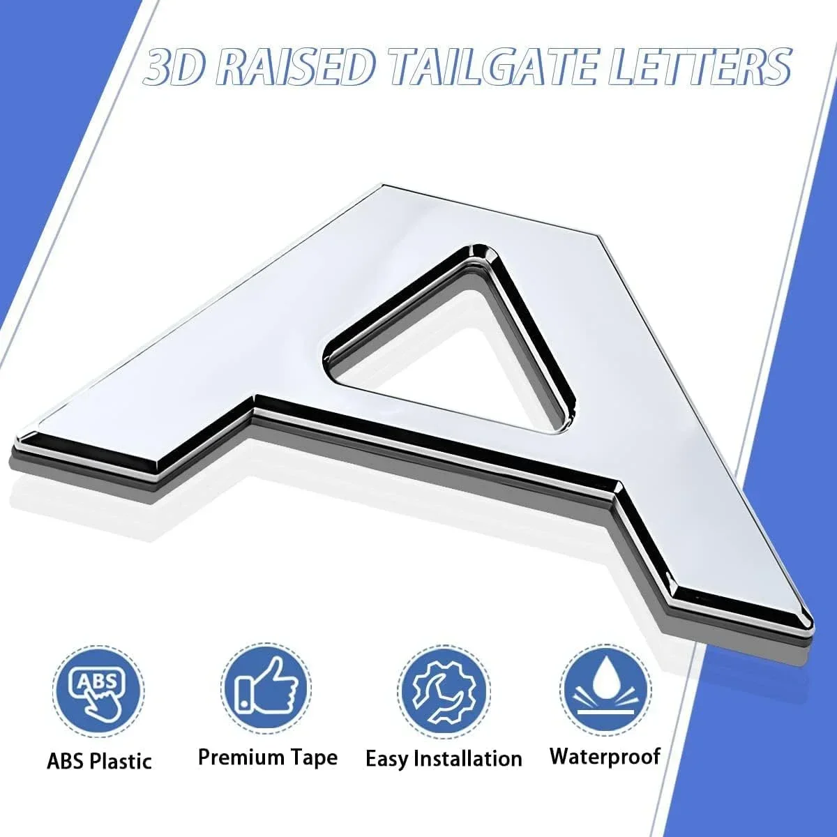 For Ford Maverick Pickup Truck Tailgate Inserts Letters 3D ABS Raised Rear Emblems Decal Sticker Adhesive Decoration Accessories