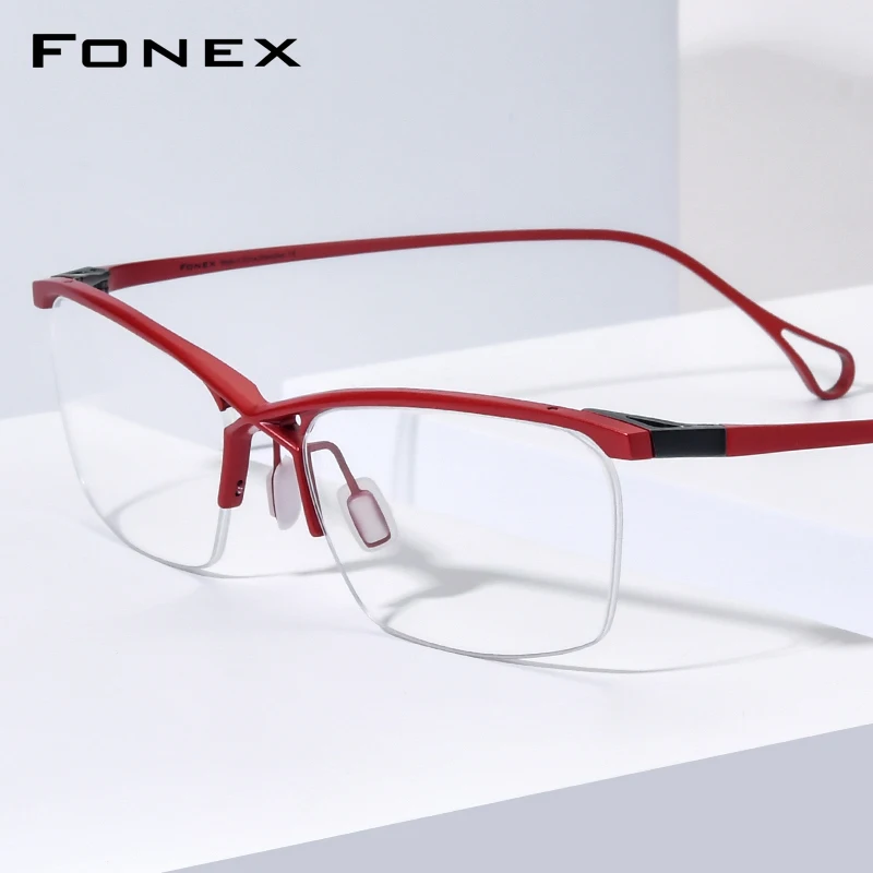 fonex-titanium-eyeglasses-frame-men-brand-design-semi-rimless-square-glasses-half-rim-japanese-ultralight-weight-eyewear-85757