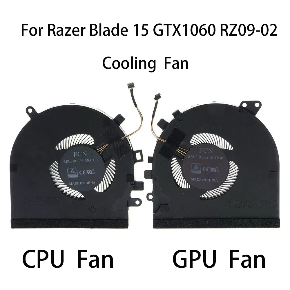 

Original laptop GPU CPU Cooling Fan For Razer Blade 15 GTX1060 RZ09-027 RZ09-0270 RZ09-0300 RZ09-0328 Laptop Fan