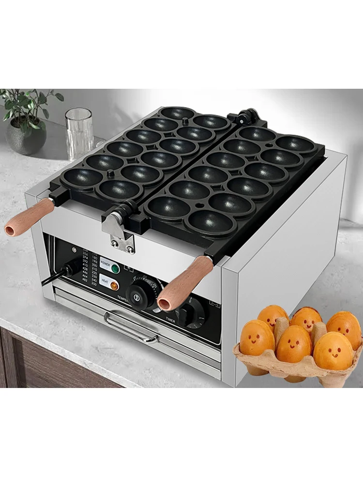 12 Holes Electric Waffle Iron 110V/220V Egg Shape Waffle Machine Commercial Eggs Waffle Maker Pastry Baking Machine